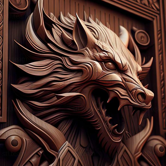 3D model Dragon Age Dreadwolf game (STL)